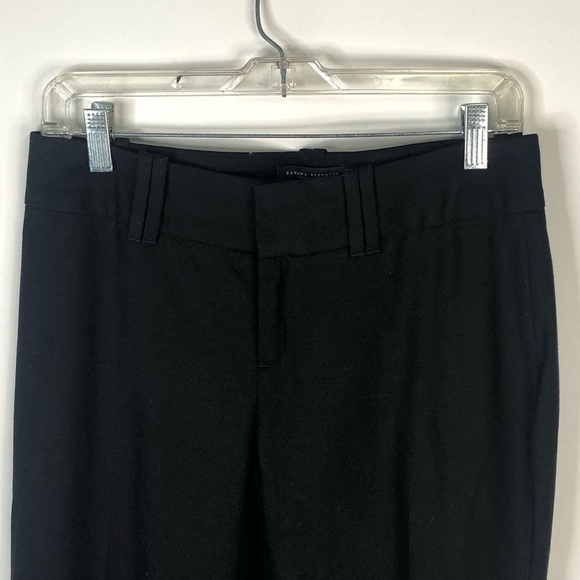 Banana Republic Jackson fit black wool blend lined pants. wide leg size 4 - Picture 2 of 8